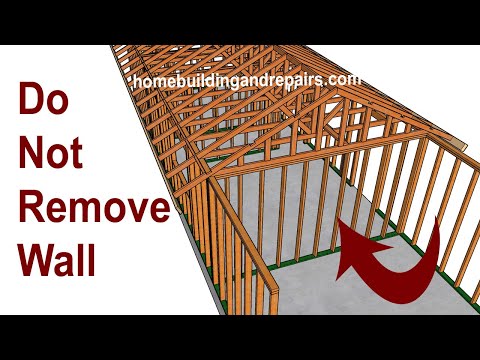 Don't Remove Wall Under Gable Roof Truss - Home Addition Construction Education