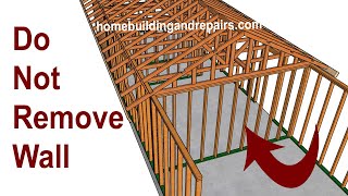 Don't Remove Wall Under Gable Roof Truss - Home Addition Construction Education