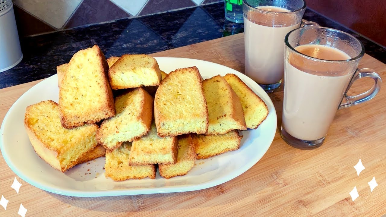 Saffron Cake Rusk Recipe [Tea Time Favourite] YouTube
