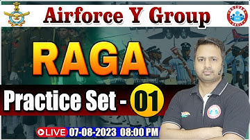 Airforce Y Group 2023, RAGA Practice Set #01, Airforce Y Group PYQs, RAGA Questions By Rakesh Sir