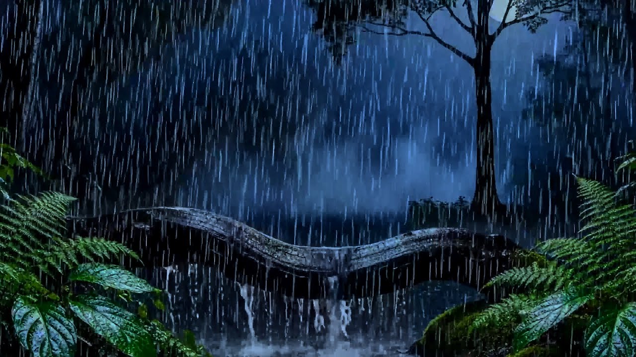 💧 Forest Rainstorm at Midnight — Soothing Rain for Deep Rest, Mental Calm & Quiet Sleep 🌧