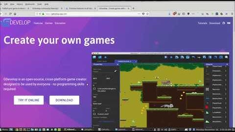 GDevelop 5 - How to make a platform game from scratch - Part 1