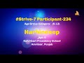 Egs kidstrive  strive7 dance competition 2022  participant234 harbindeep