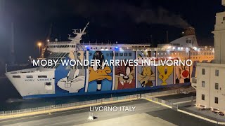 Moby Wonder Livorno Italy Arrival