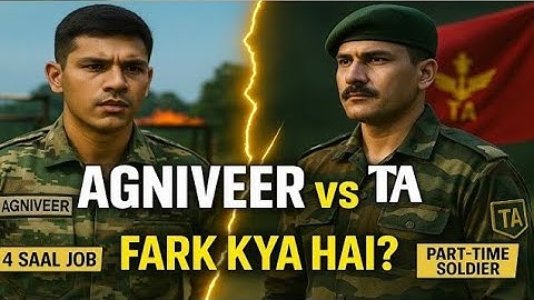 "Agniveer or Territorial Army? Which is the better career option?" Where will you get more facili...