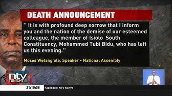 Thumbnail for Isiolo South MP Mohammed Tubi Bidu dies while receiving treatment at The Nairobi Hospital