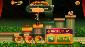 Diner DASH Adventures - VIP Challenge for The Greasy Spoon Diner Chapter 4 (Nov 17th) - Level 3
