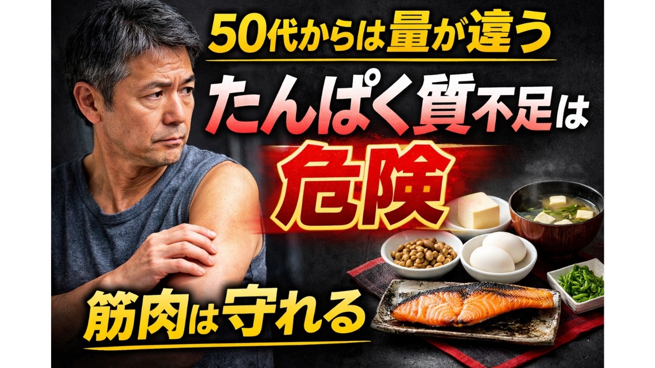50代からは量が違う！知らないと筋肉は守れない！