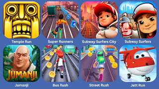 Temple Run,Super Runners,Subway Surfers City,Subway Surfers,Jumanji,Bus Rush,Street Rush,Jett Run screenshot 1