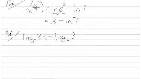 Quotient Rule of Logarithms