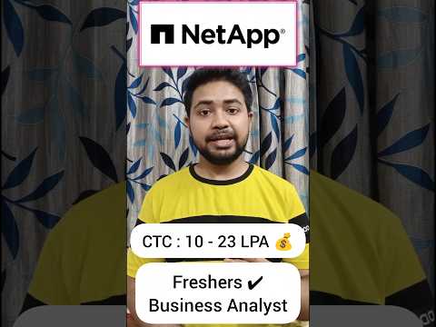 NetApp is Hiring for Freshers | Apply Link in Description and Comment