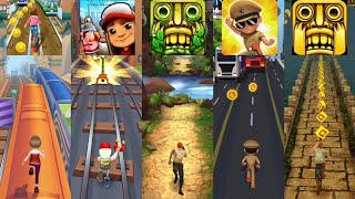 Subway Princess Runner 🆚 Temple Run 2 🆚 Subway Surfers 🆚 Little Singham 🆚 Temple Run screenshot 1