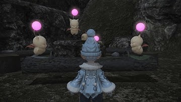 FFXIV -  I Found Super Cute Moogles Playing On A Seesaw!