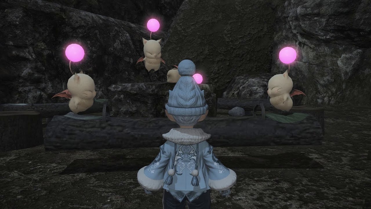 FFXIV -  I Found Super Cute Moogles Playing On A Seesaw!