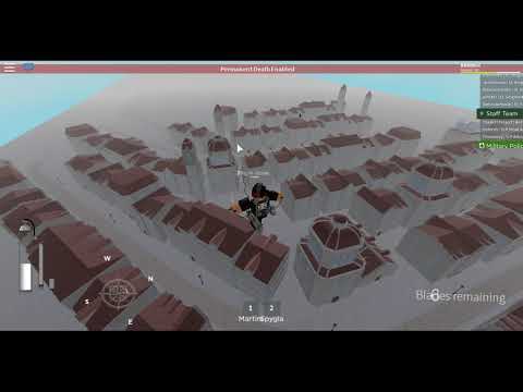 Aot P Perma Death At Trost District The Defensive Act Against The Titans Part 2 Of Sudden Rush Youtube - attack on titan trost district roblox