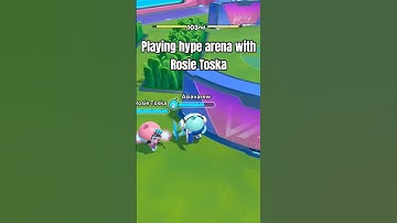 Me playing hype arena with my friend Rosie toska #eggyparty