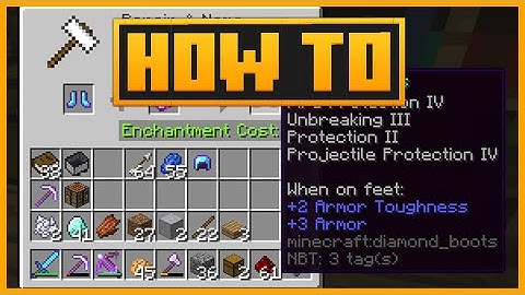 🟨 How to have MULTIPLE ENCHANTMENTS on an ITEM in MINECRAFT - Have multiple enchantments at once