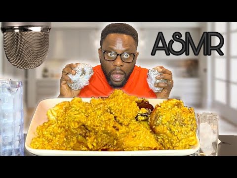 ASMR AFRICAN FOOD MUKBANG : EGUSI SOUP with AMALA - YouTube