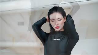 Loehex 2021 New Product Black Long-Sleeved Swimsuit