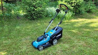 Моя новая пушка Makita ELM3320😉 Зачем нужна газонокосилка или есть триммер......