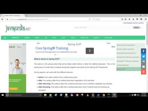 What is Advice in Spring AOP? | javapedia.net