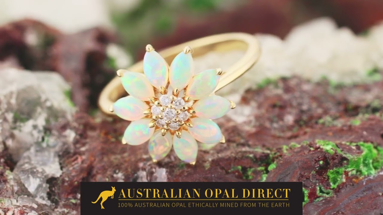 Opal Rings, Opal Wedding Rings, Black Opal Rings - Australian Opal Direct | Worldwide Shipping