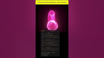 Three.js Particle Morphing Animation with GLSL Shaders | WebGL Visual Effects #htmlcssjs #htmlcss
