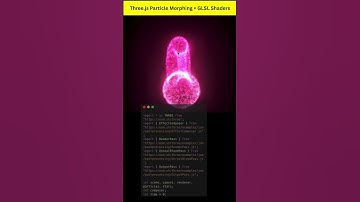 Three.js Particle Morphing Animation with GLSL Shaders | WebGL Visual Effects #htmlcssjs #htmlcss