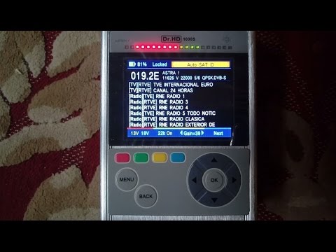 جولة على المدار بإستخدام تحليل الطيف مع شرح سريع لشاشة الاشارة Sat Orbital Identification Dr HD 