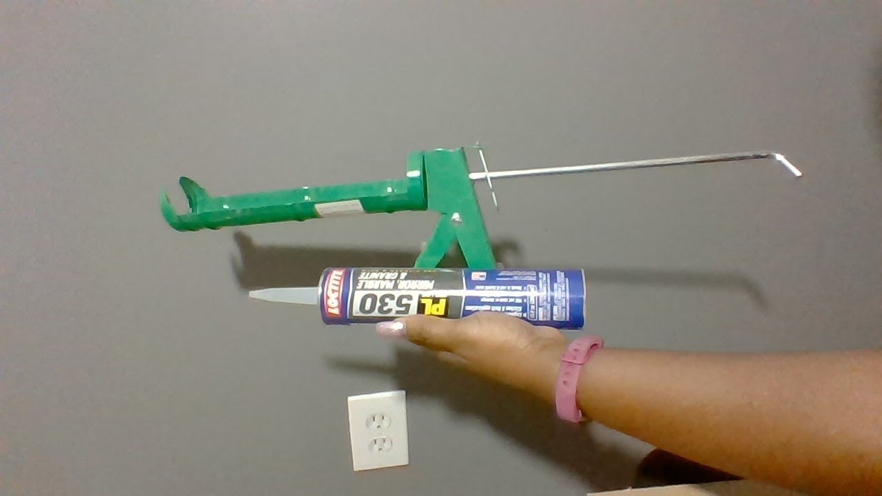 DIY "HOW TO SET UP & USE A CAULK OR ADHESIVE GUN " YouTube