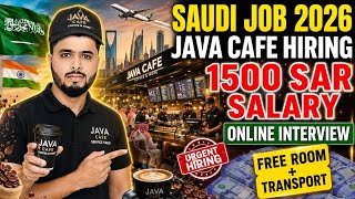 Saudi Arabia Java Cafe Job 2026 🇸🇦 | 1500 SAR Salary | Online Interview | Jobs @IQMACHINEGKSMART