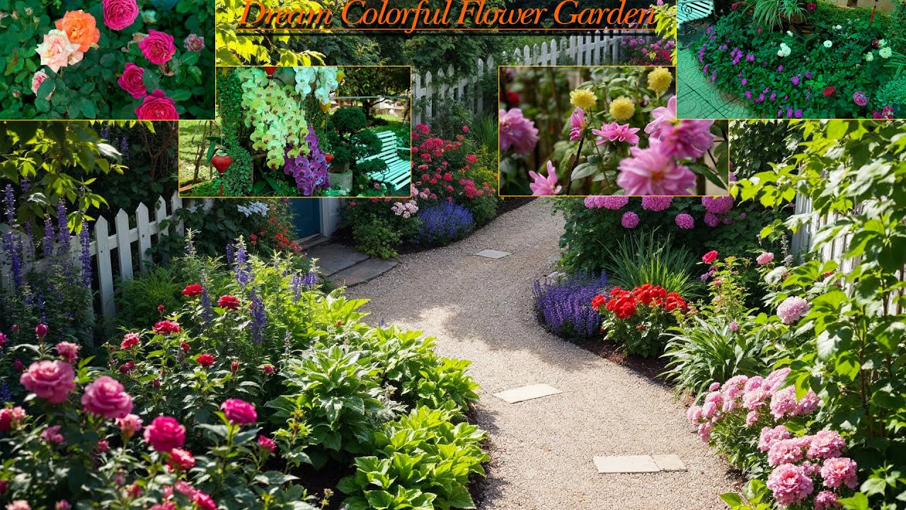Уникальные идеи садового декора и ландшафтного дизайна с яркими цветами