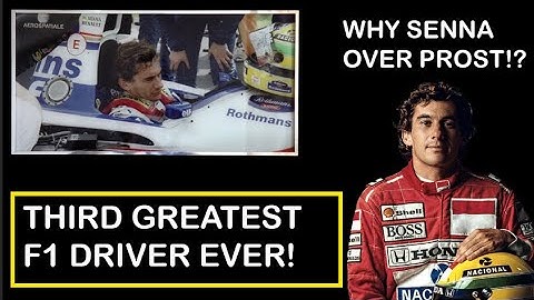 Ayrton Senna: The 3rd greatest Formula 1 driver ever!