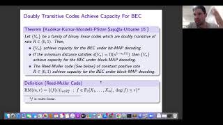 STOC 2021 - On Codes Decoding a Constant Fraction of Errors on the BSC