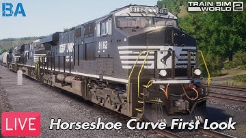 Horseshoe Curve FIRST LOOK LIVE|Train Sim World 2