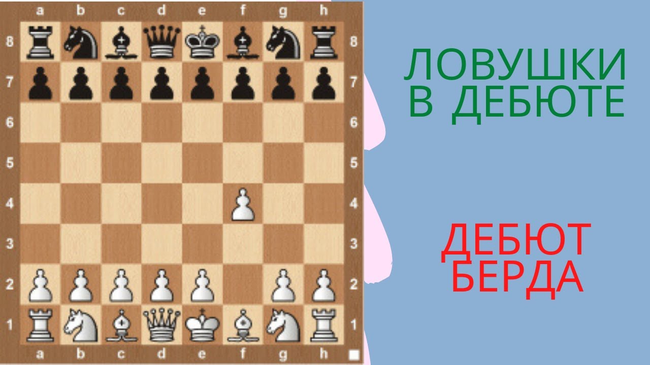 Ловушки в дебюте. Дебют Берда - YouTube