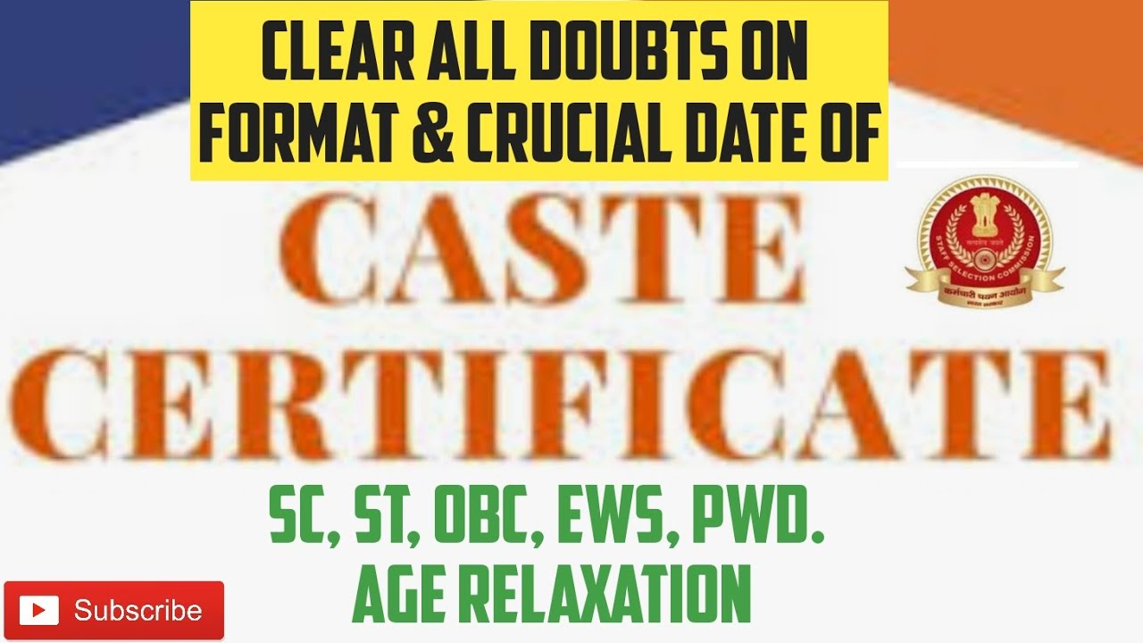 SC ST OBC EWS PWD Certificate Format Crucial Date Age Relaxation All sc-st-obc-ews-pwd-certificate-format-crucial-date-age-relaxation-all
