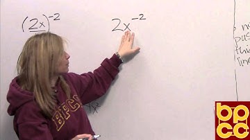 Math 099 Module 5.1 - Negative Exponents and Scientific Notation