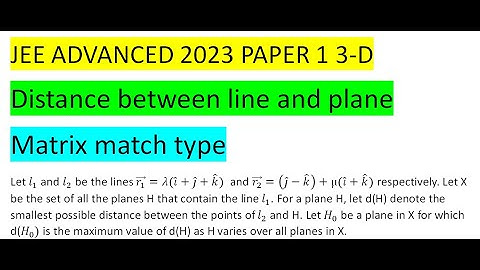 Let l_1 and l_2 be the lines (r1 ) =λ(i ̂+j ̂+k ̂)  and (r2 )=(j ̂-k ̂ )+µ(i ̂+k ̂)respectively. Let