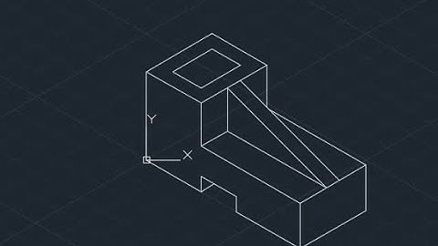 How to Make Isometric View from Orthographic Projection in AutoCAD | Hindi Tutorial