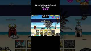 World Record Crazed Fish Clear 😈 (Battle cats)