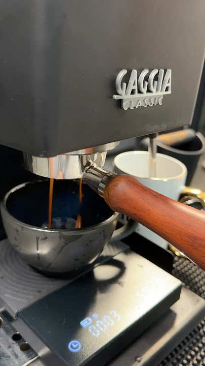 Espresso or Lungo? 17g in 51gr out #espresso #lungo #coffee #coffeeaddict #gaggiaclassicpro #coffeet