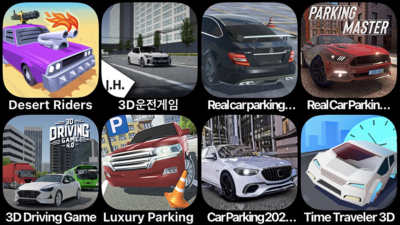 Desert Riders, 3D Driving Class, Real Car Parking, 3D Driving Game ...