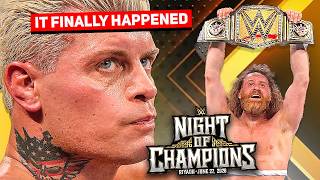 Sami Zayn WINS WWE Championship at Night of Champions 2026!!