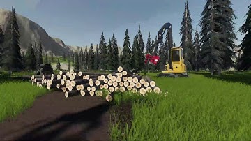 FS19 Logging - Processing With Manual Feed Rollers