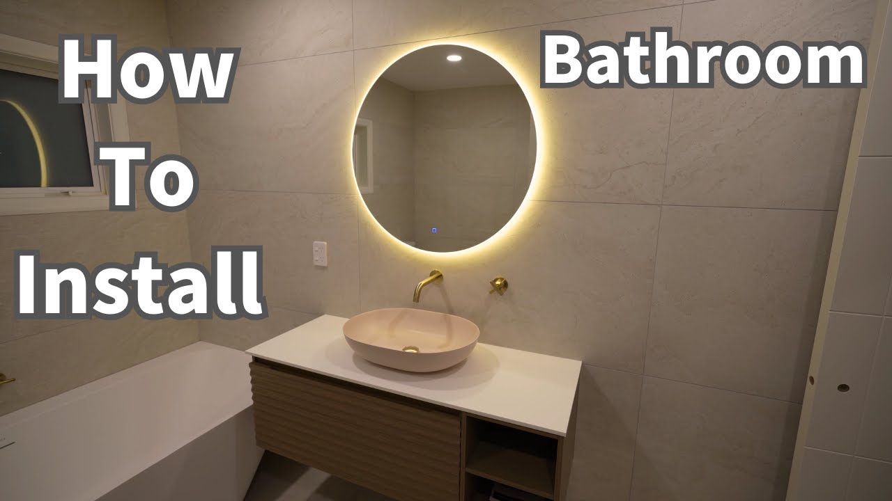 【4k】 NZ bathroom Renovation , full installation. ABI tap and mixer