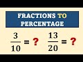 Fraction to percentage by math teacher gon