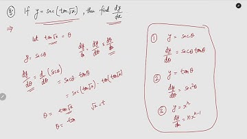 If y = Sec ( tan root x ) then find dy/dx  #competitiveexams #maths