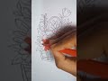 💐 Bringing a flower vase to life with colors! 🌸🎨#FlowerVaseArt #Shorts #ArtVideo #CreativeDrawing