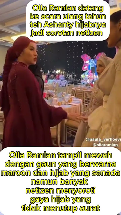 gaya hijab Olla Ramlan jadi sorotan karena tidak menutup aurat#ollaramlan#ashanty #viralshort